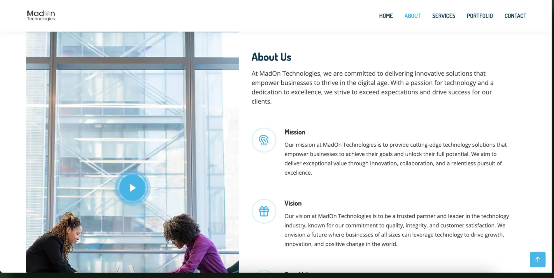 MadOn Technologies website, image 2